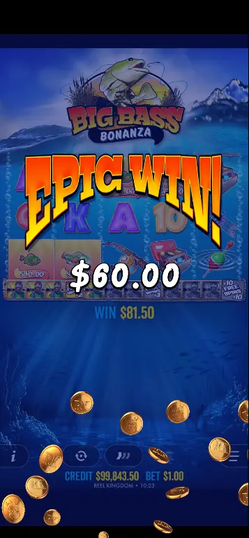 Big Bass Bonanza großer Gewinn – Einsammlung mit hohen Fischwerten bei 10x Multiplikator