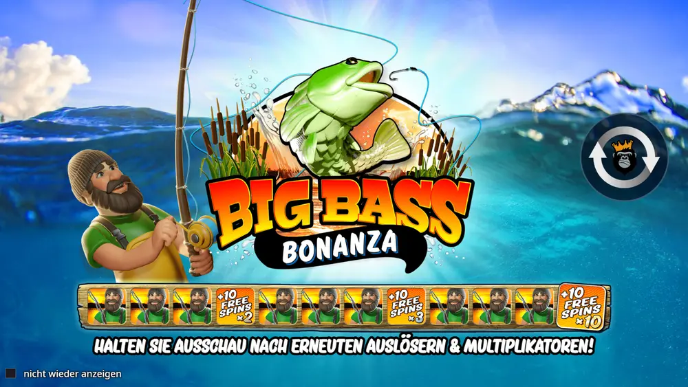 Big Bass Bonanza Ladebildschirm – Spielautomat von Pragmatic Play