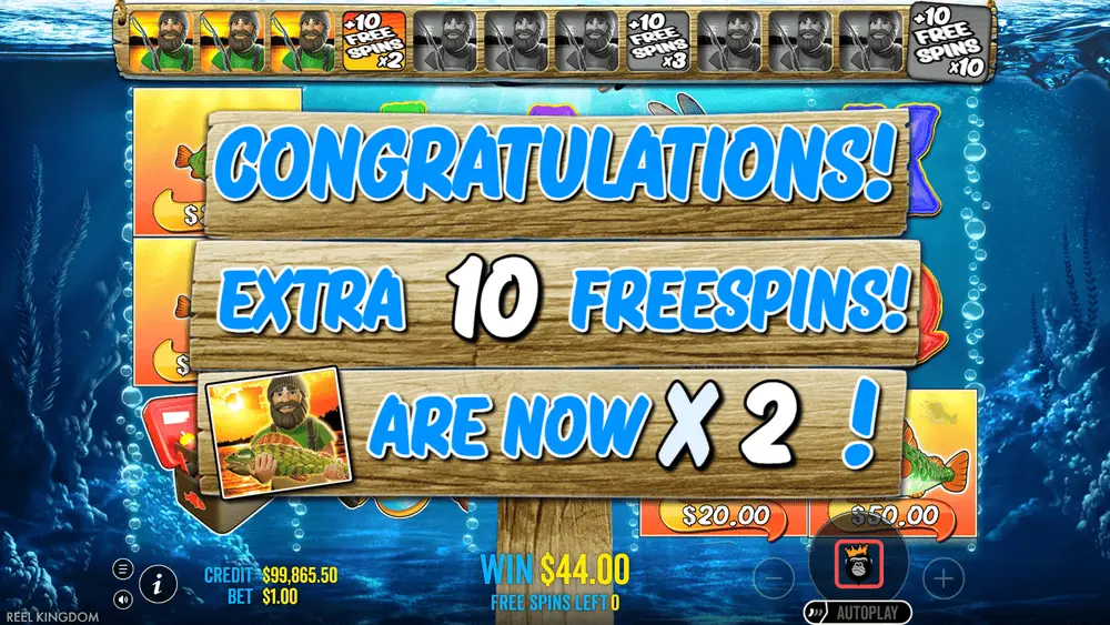 Big Bass Bonanza Freispiele mit aktivem progressivem Multiplikator
